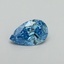1.04 Ct. Fancy Vivid Malibu Blue Pear Lab Grown Diamond