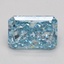 1.30 Ct. Fancy Vivid Blue Radiant Lab Grown Diamond