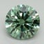 2.91 Ct. Fancy Vivid Pacific Green Round Lab Grown Diamond