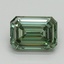 3.01 Ct. Fancy Vivid Pacific Green Emerald Lab Grown Diamond