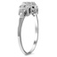 The Reardon Ring, smalltop view on a hand