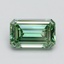 1.01 Ct. Fancy Vivid Pacific Green Emerald Lab Grown Diamond
