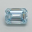 5.09 Ct. Fancy Intense Blue Emerald Lab Grown Diamond
