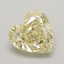 0.94 Ct. Fancy Intense  Yellow Heart Lab Grown Diamond