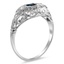 The Maricruz Ring, smalltop view on a hand