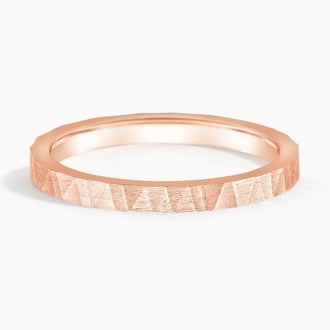 Aspen 2mm Wedding Ring in 14K Rose Gold