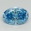 2.01 Ct. Fancy Vivid Blue Oval Lab Grown Diamond