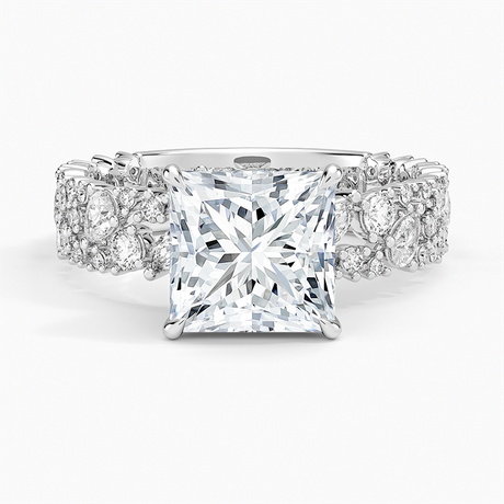 Unique Snow Inspired Diamond Ring