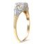 The Jerrilyn Ring, smalltop view on a hand