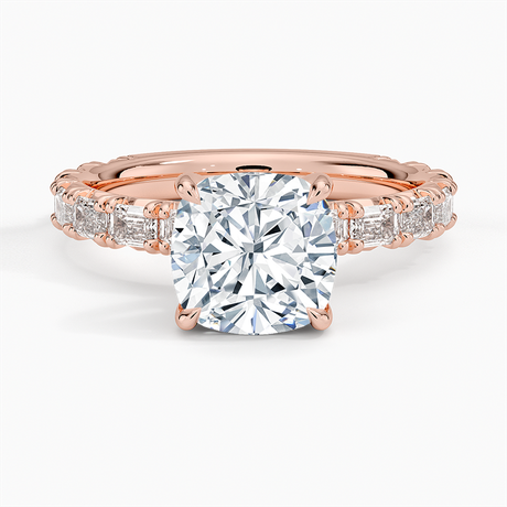 14K Rose Gold Nathalie Emerald-Cut Diamond Ring (3/4 ct. tw.)