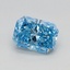 0.70 Ct. Fancy Vivid Blue Radiant Lab Grown Diamond