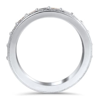 Custom Champagne Diamond Wedding Ring