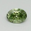 0.50 Ct. Fancy Vivid Green Oval Lab Grown Diamond