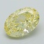 1.23 Ct. Fancy Intense Yellow Oval Lab Grown Diamond