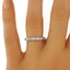 The Trieste Ring, smalltop view on a hand