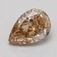 0.76 Ct. Light  Brown Pear Lab Grown Diamond