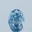 0.60 Ct. Fancy Vivid Blue Oval Lab Grown Diamond