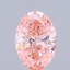 2.20 Ct. Fancy Vivid Pink Oval Lab Grown Diamond