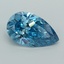 2.05 Ct. Fancy Vivid  Blue Pear Lab Grown Diamond