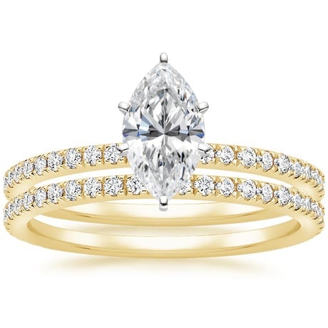 18K Yellow Gold Luxe Ballad Bridal Set (1/2 ct. tw.)