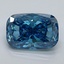 2.12 Ct. Fancy Vivid Blue Cushion Lab Grown Diamond