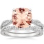 18KW Morganite Petite Luxe Twisted Vine Bridal Set (1/2 ct. tw.), smalltop view