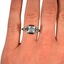 The Montebello Ring, smalltop view on a hand