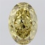 7.01 Ct. Fancy Intense Greyish Yellow Oval Lab Grown Diamond