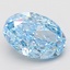 3.09 Ct. Fancy Vivid Blue Oval Lab Grown Diamond