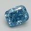 2.18 Ct. Fancy Vivid Blue Cushion Lab Grown Diamond