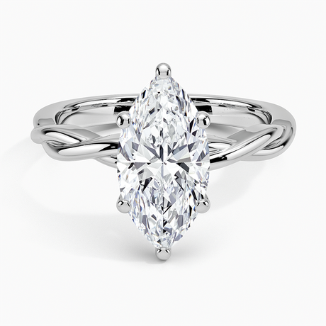 Twisted Vine Engagement Ring - Solitaire