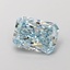 2.10 Ct. Fancy Vivid Blue Radiant Lab Grown Diamond