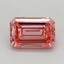 0.68 Ct. Fancy Vivid Pink Emerald Lab Grown Diamond