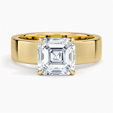 Thick Band Engagement Ring - Alden