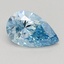 0.44 Ct. Fancy Vivid Blue Pear Lab Grown Diamond