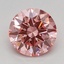 1.16 Ct. Fancy Vivid Pink Round Lab Grown Diamond