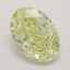 0.90 Ct. Fancy Light Yellow Oval Diamond