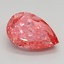1.34 Ct. Fancy Vivid Pink Pear Lab Grown Diamond