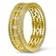 Pierced Milgrain Diamond Wedding Band, smallview