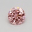 0.35 Ct. Fancy Vivid Pink Round Lab Grown Diamond