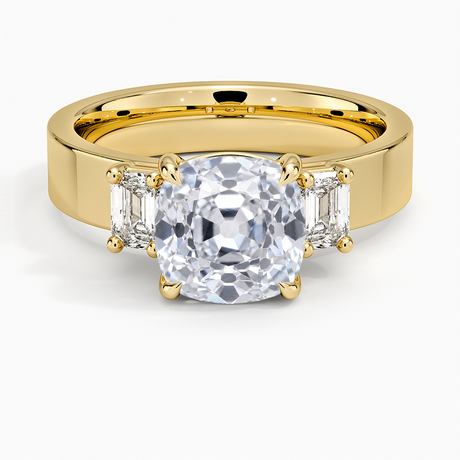 Peyton Emerald Cut Three Stone Diamond Ring