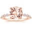 14K Rose Gold Marseille Half Coverage Diamond Ring (1/4 ct. tw.), smalltop view