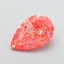 2.83 Ct. Fancy Vivid  Pink Pear Lab Grown Diamond