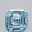 5.13 Ct. Fancy Vivid Blue Asscher Lab Grown Diamond