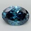 11.05 Ct. Fancy Dark Blue Oval Lab Grown Diamond