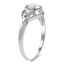 The Miki Ring, smalltop view on a hand