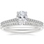Platinum Luxe Lissome Diamond Ring (1/5 ct. tw.) with Whisper Diamond Ring (1/10 ct. tw.)