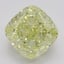 4.07 Ct. Fancy Yellow Cushion Diamond