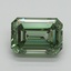4.03 Ct. Fancy Vivid Pacific Green Emerald Lab Grown Diamond