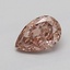 0.53 Ct. Light  Brown Pear Lab Grown Diamond